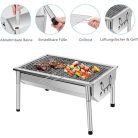 Acél faszén grill