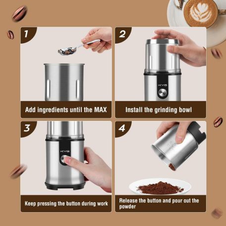 KYG 300 W elektromos kávédaráló 