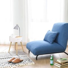   Éjjeliszekrény Dohányzóasztal Éjjeliszekrény, fiókkal, lábakkal, MDF, fehér